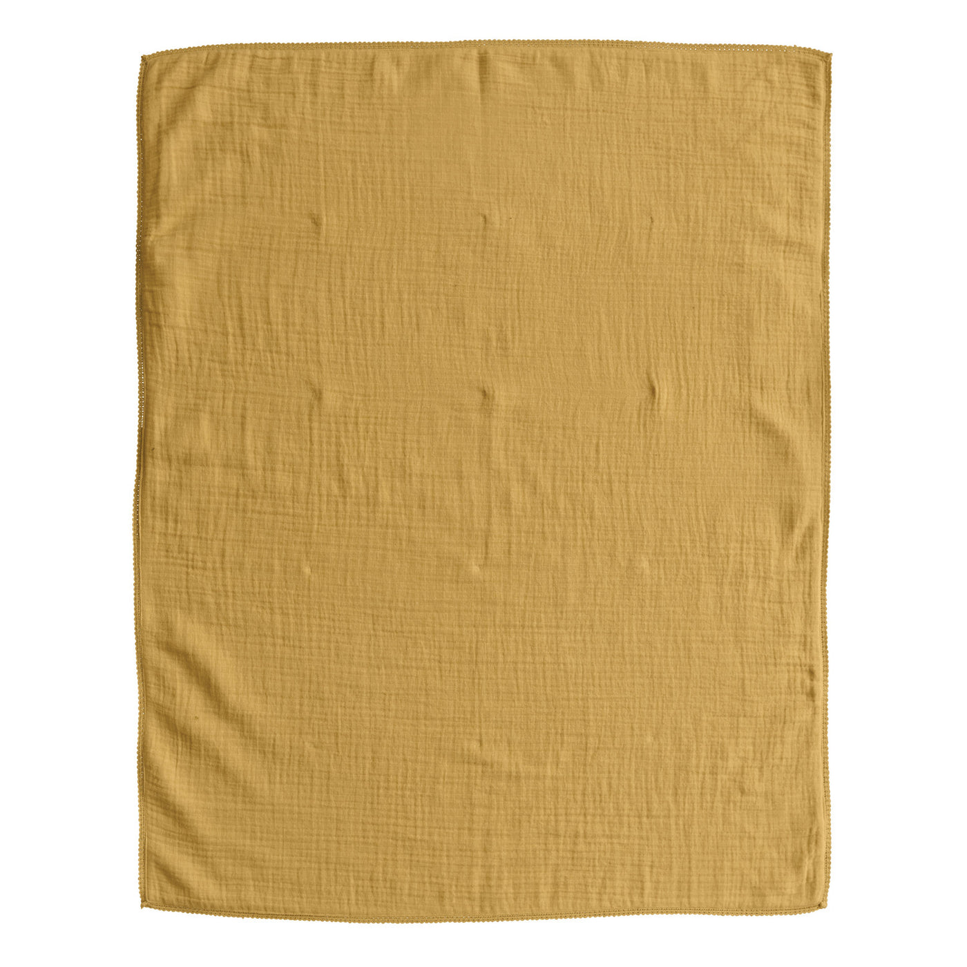 Mustard Cotton Double Cloth Baby Blanket