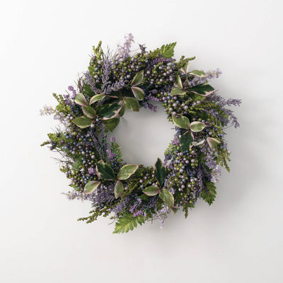 22" Faux Lavendar Wreath