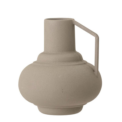5-1/2"Rnd x 6"H Metal Vase, Sage