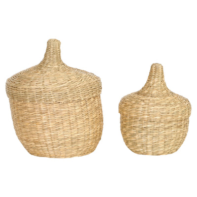 Large Seagrass Acorn Basket