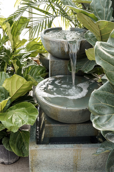 Villandry Medium Verdigris Fountain 35.8x17.3x27.4"