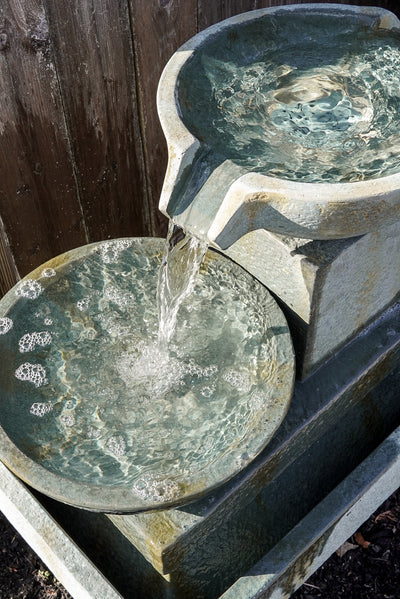 Villandry Medium Verdigris Fountain 35.8x17.3x27.4"