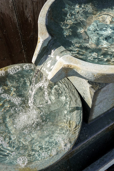 Villandry Medium Verdigris Fountain 35.8x17.3x27.4"